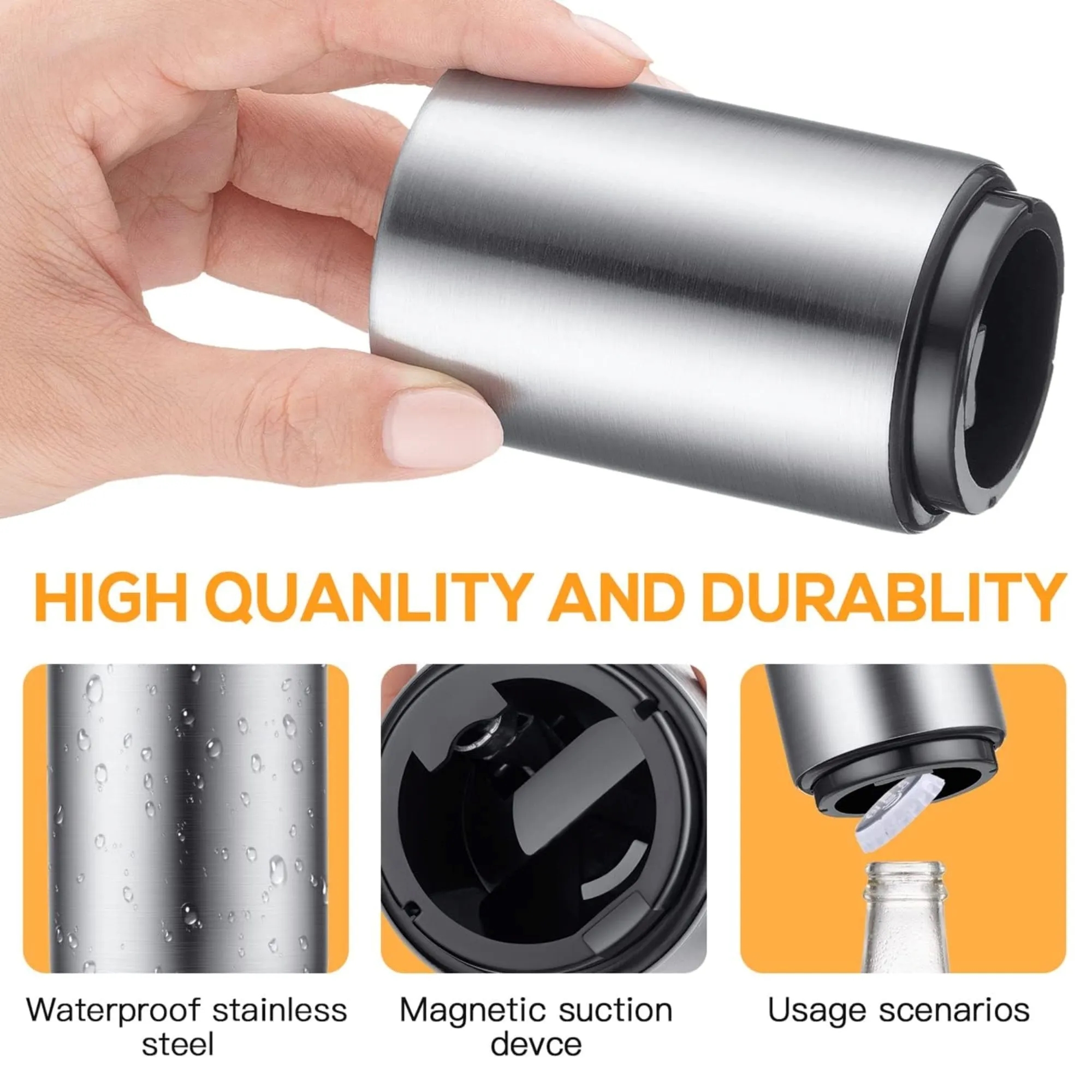 Stainless Steel Automatic Bottle Opener 6