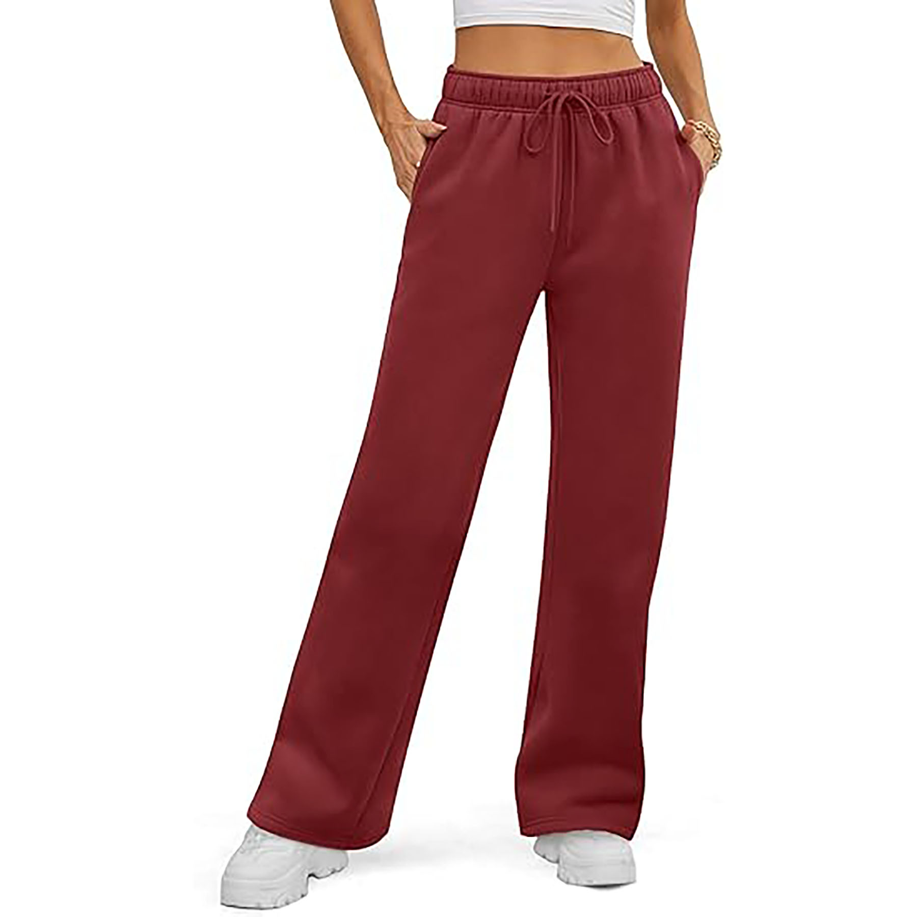 Women's Loose Fleece Sweatpants 7
