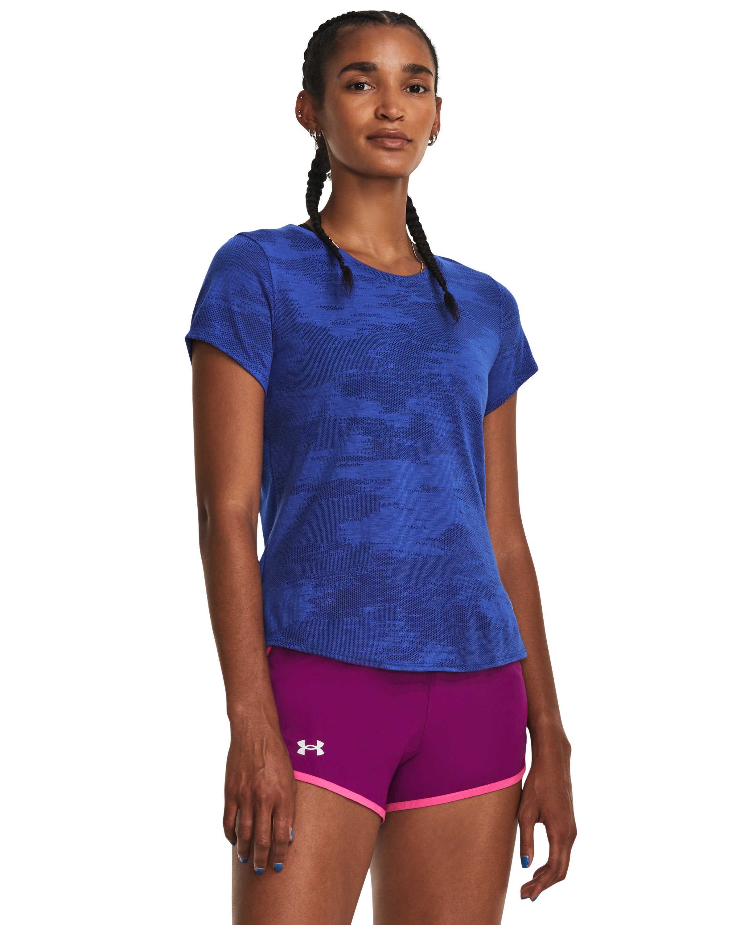UA Streaker Speed Camo Women's Short Sleeve 2