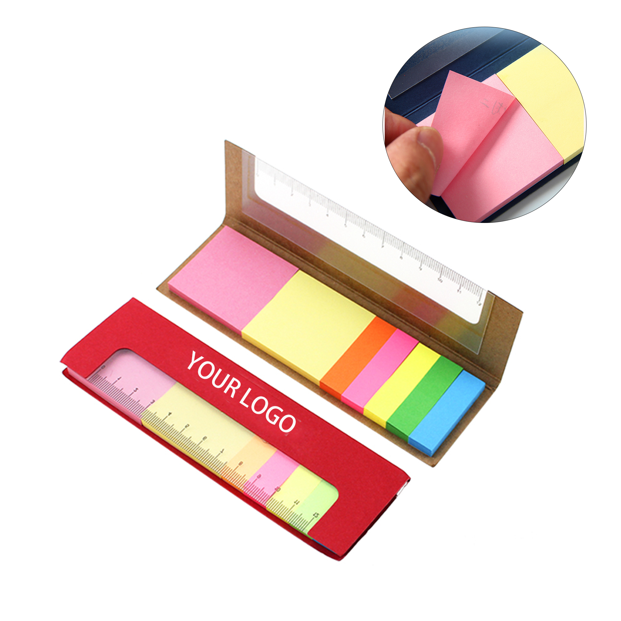 MOQ:10pcs Student Memo Ruler Notepad 3