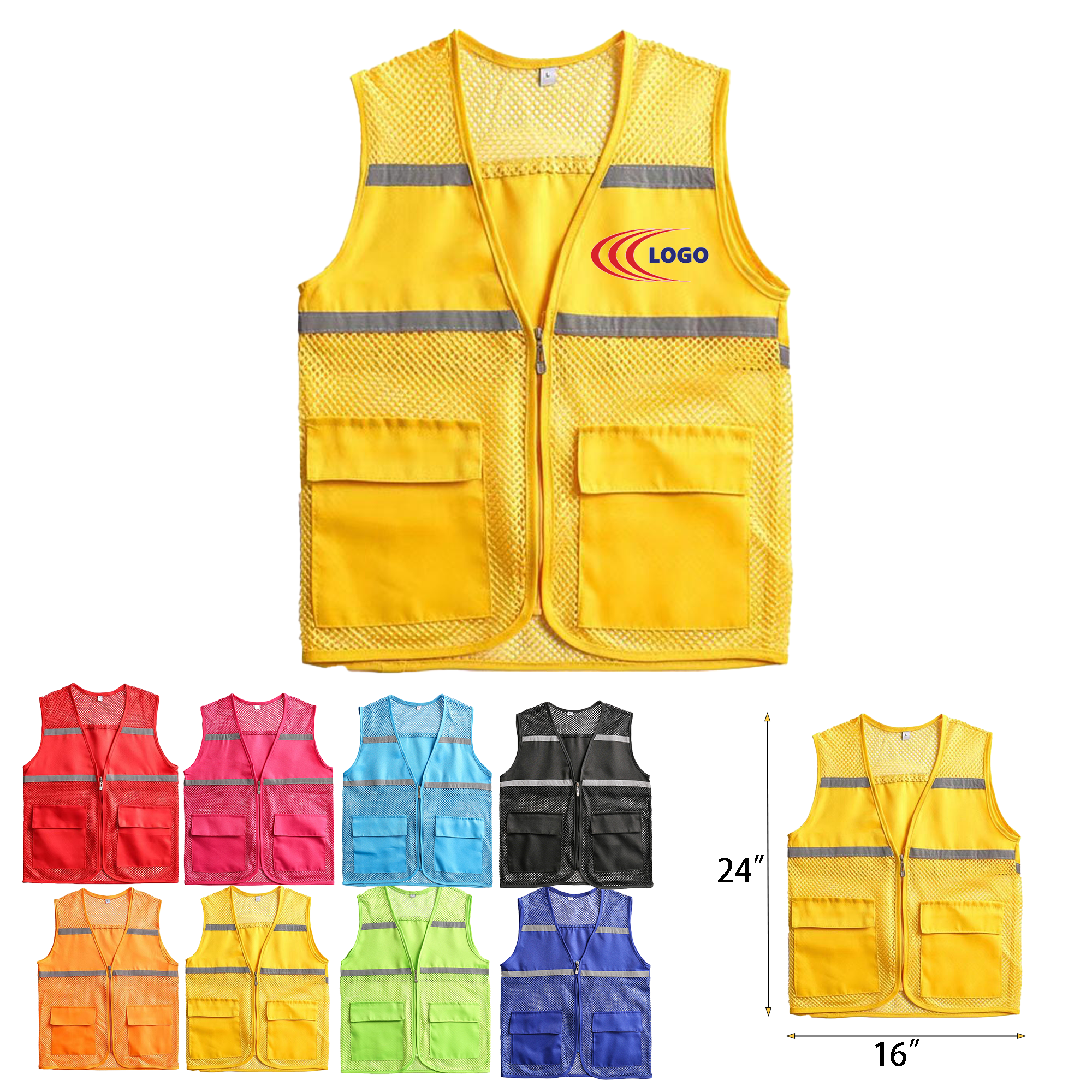 Customized reflective safety vest 1