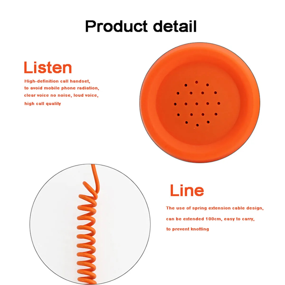 Wire Handset Receivers for a Mobile Phone 3