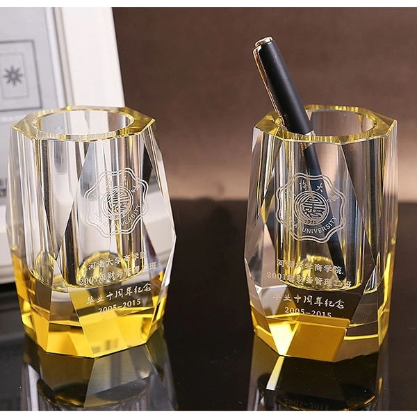 Colored Luxurious Crystal Pen Holder 2