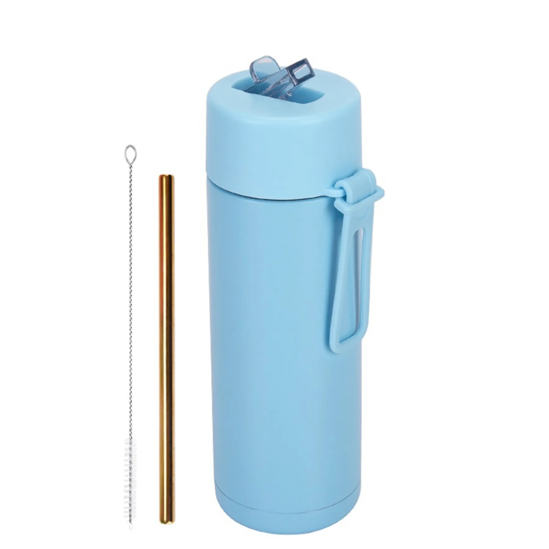 22 Oz. Stainless Steel Straw Cup with Silicone Strap 27