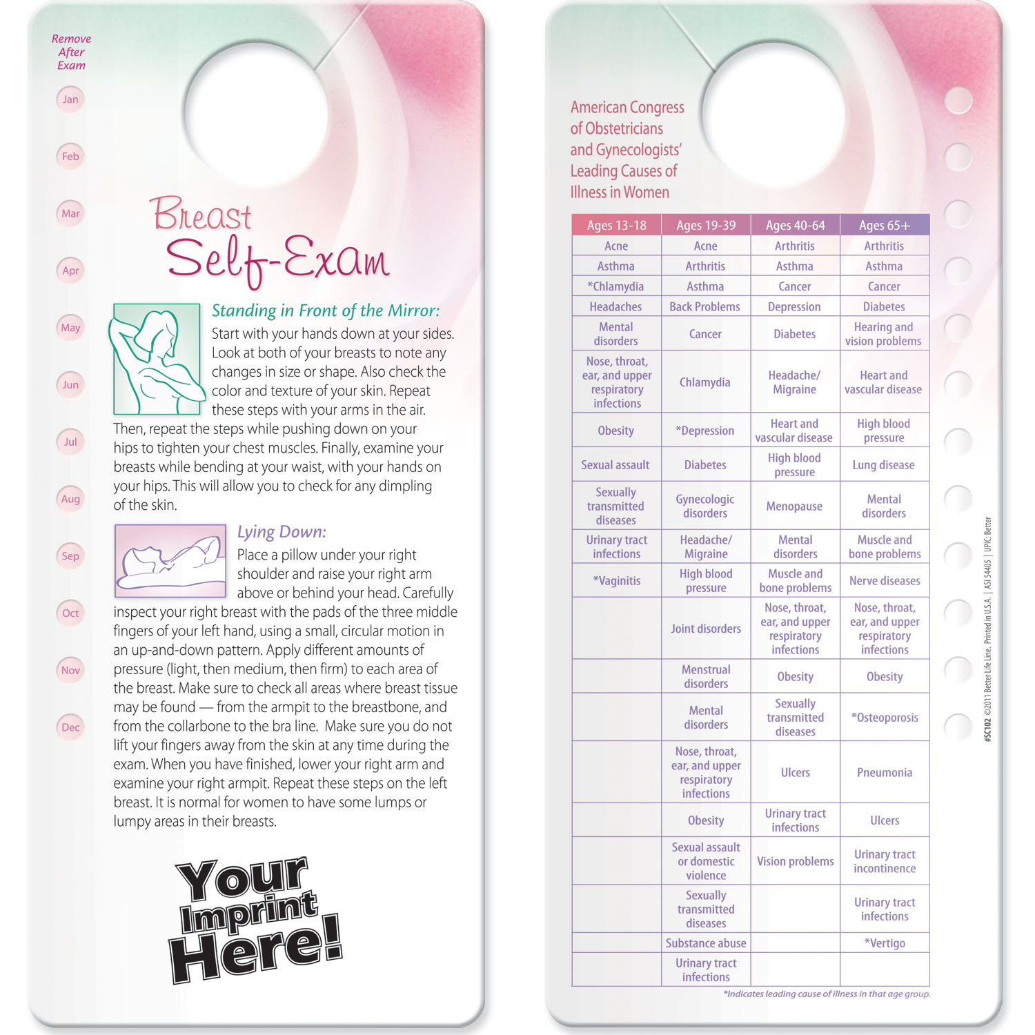 Shower Card - Breast Self-Exam 2