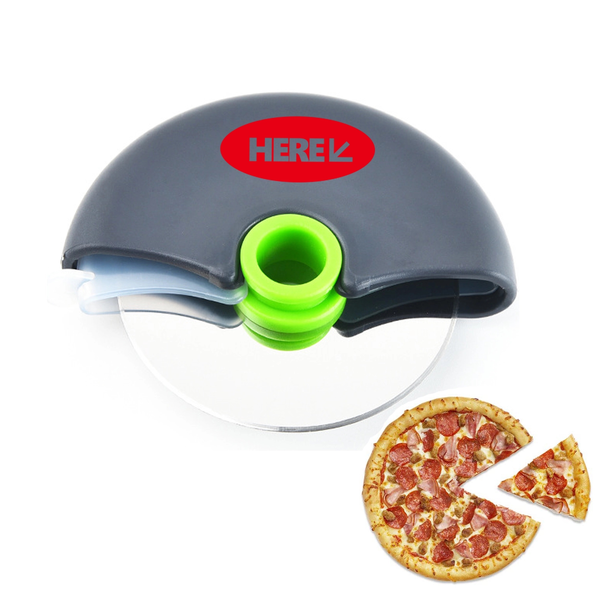 Round Super Sharp Pizza Cutter Wheel With Cover