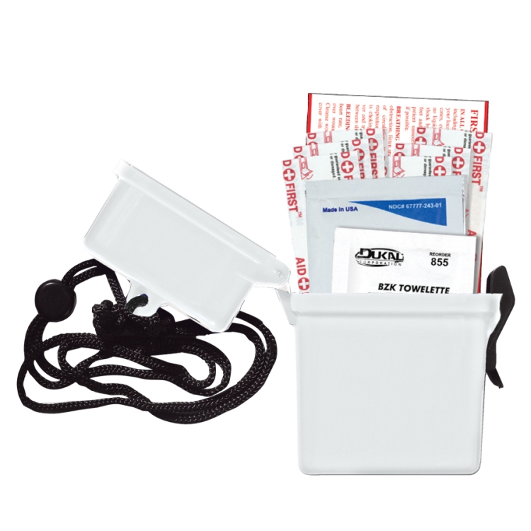 "EZ CARRY KIT 1" 9 Piece First Aid Kit In Nine Components Inserted Into Hard Plastic Hinged Top Wate 8
