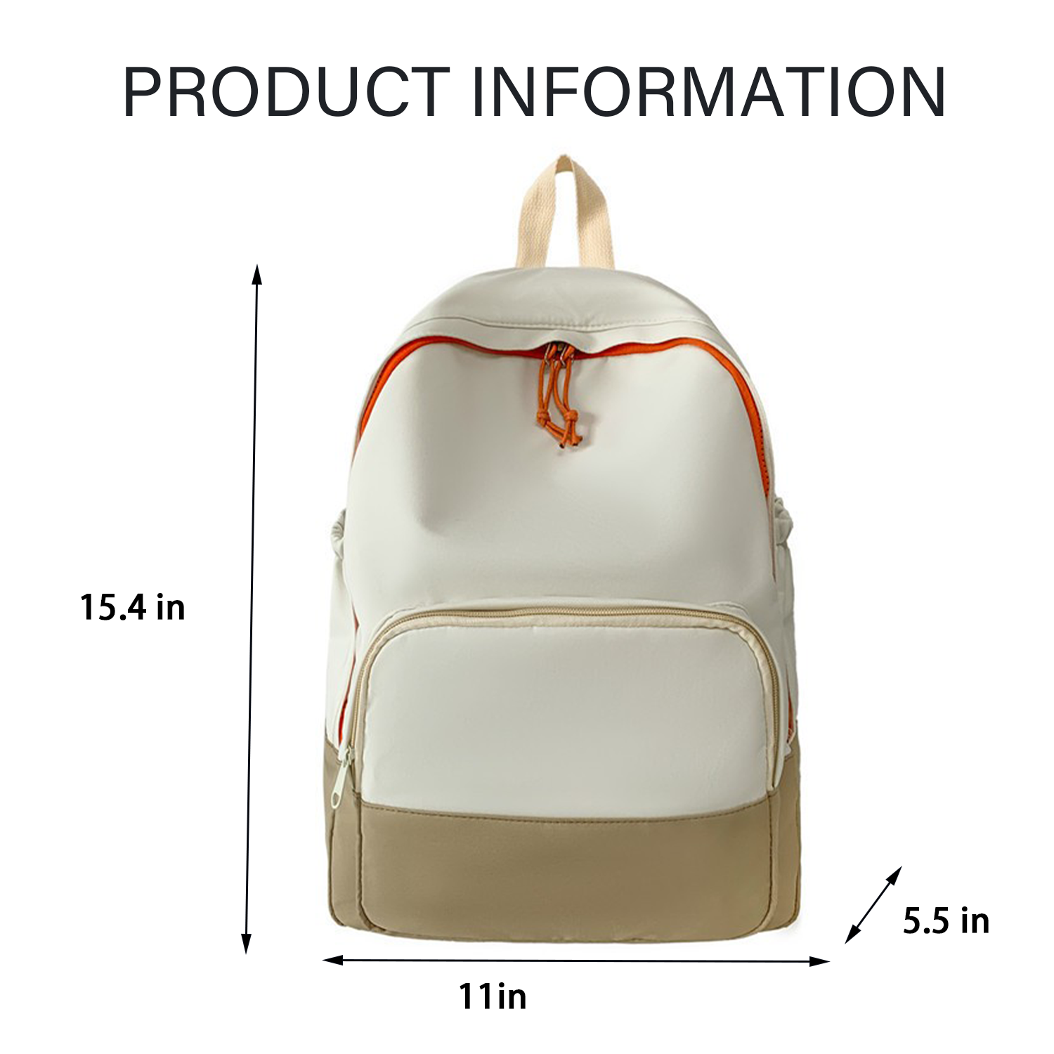 Large Capacity Nylon Fashion Backpack, custom backpack with logo imprint 2