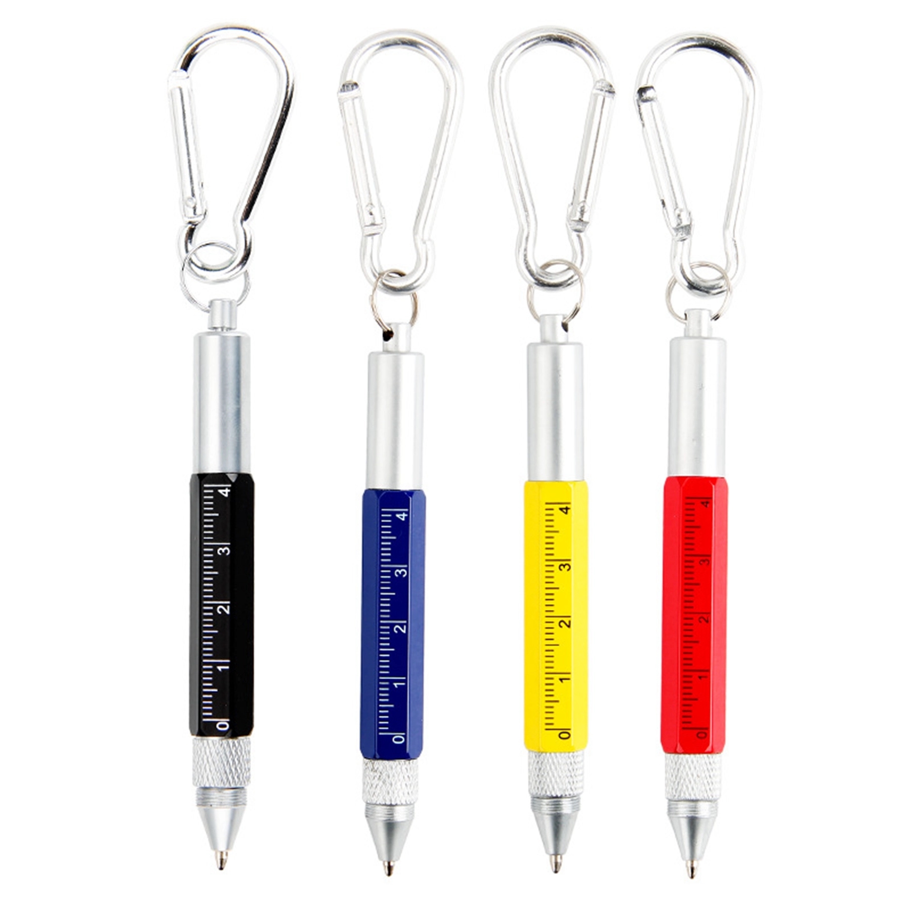 Screwdriver Ruler Stylus Pen With Carabiner 3