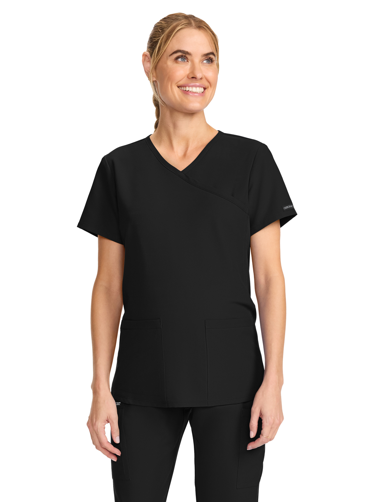 Cherokee - WW Originals Ultra - Women's 2-Pocket Maternity V-Neck Top 1