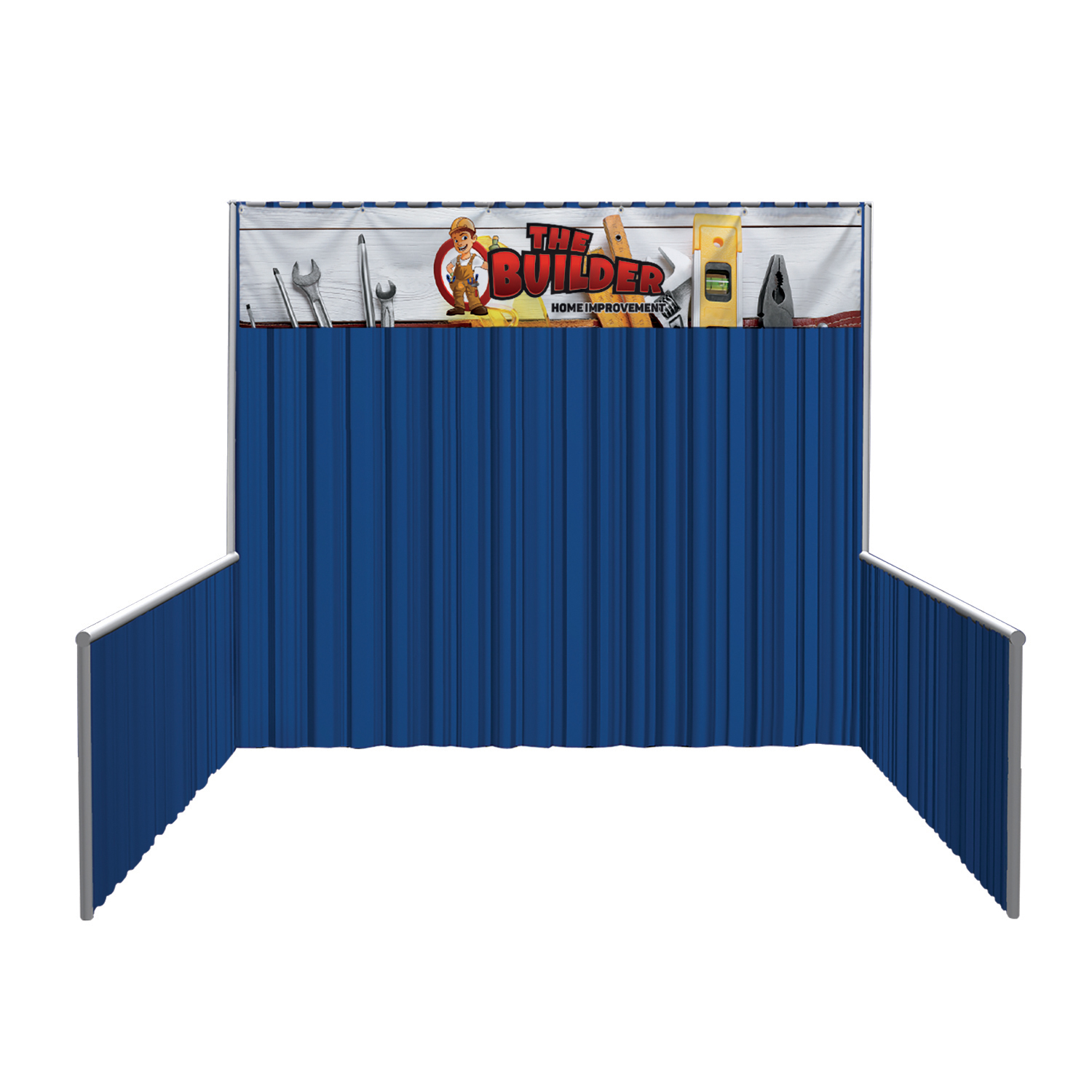 96"W x 18"H Pipe and Drape Header Kit 6