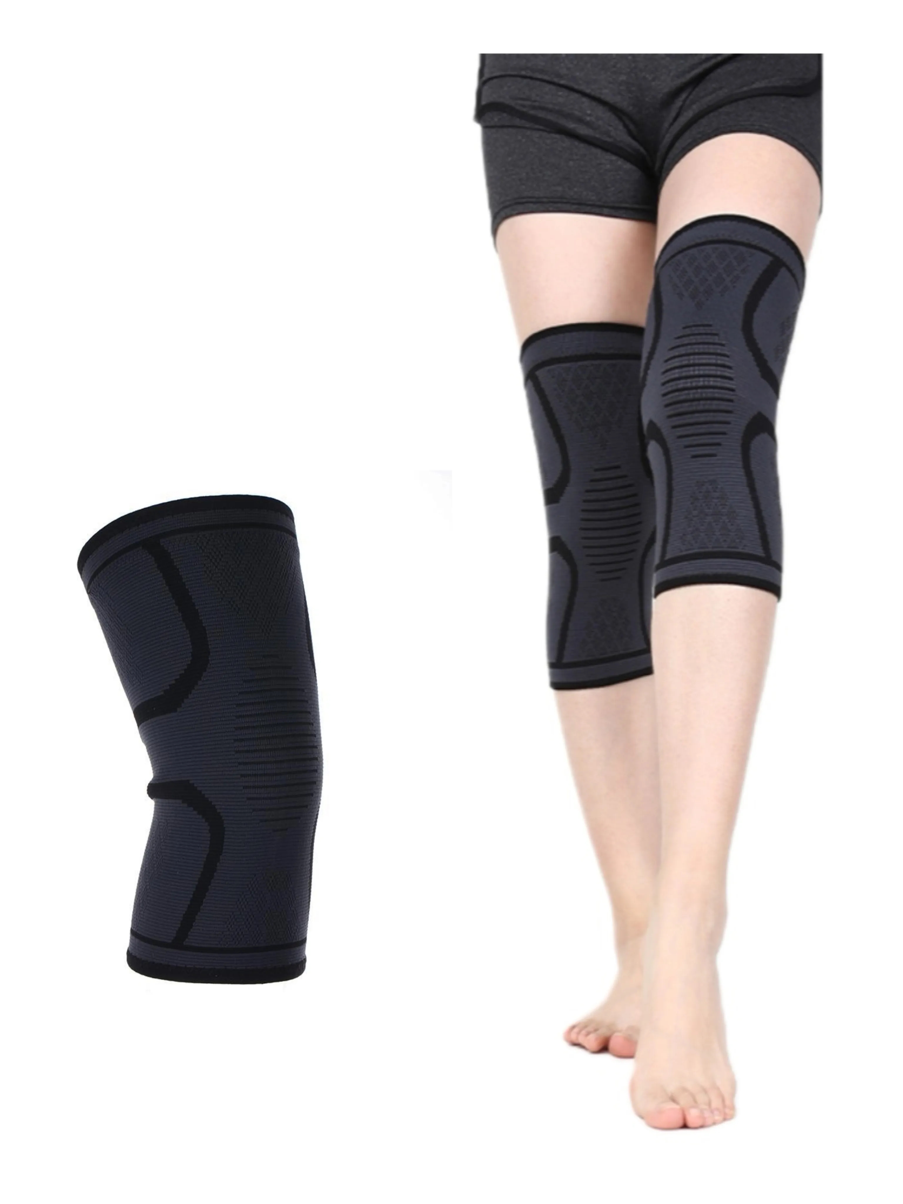 Sports knitted joint knee pads 2