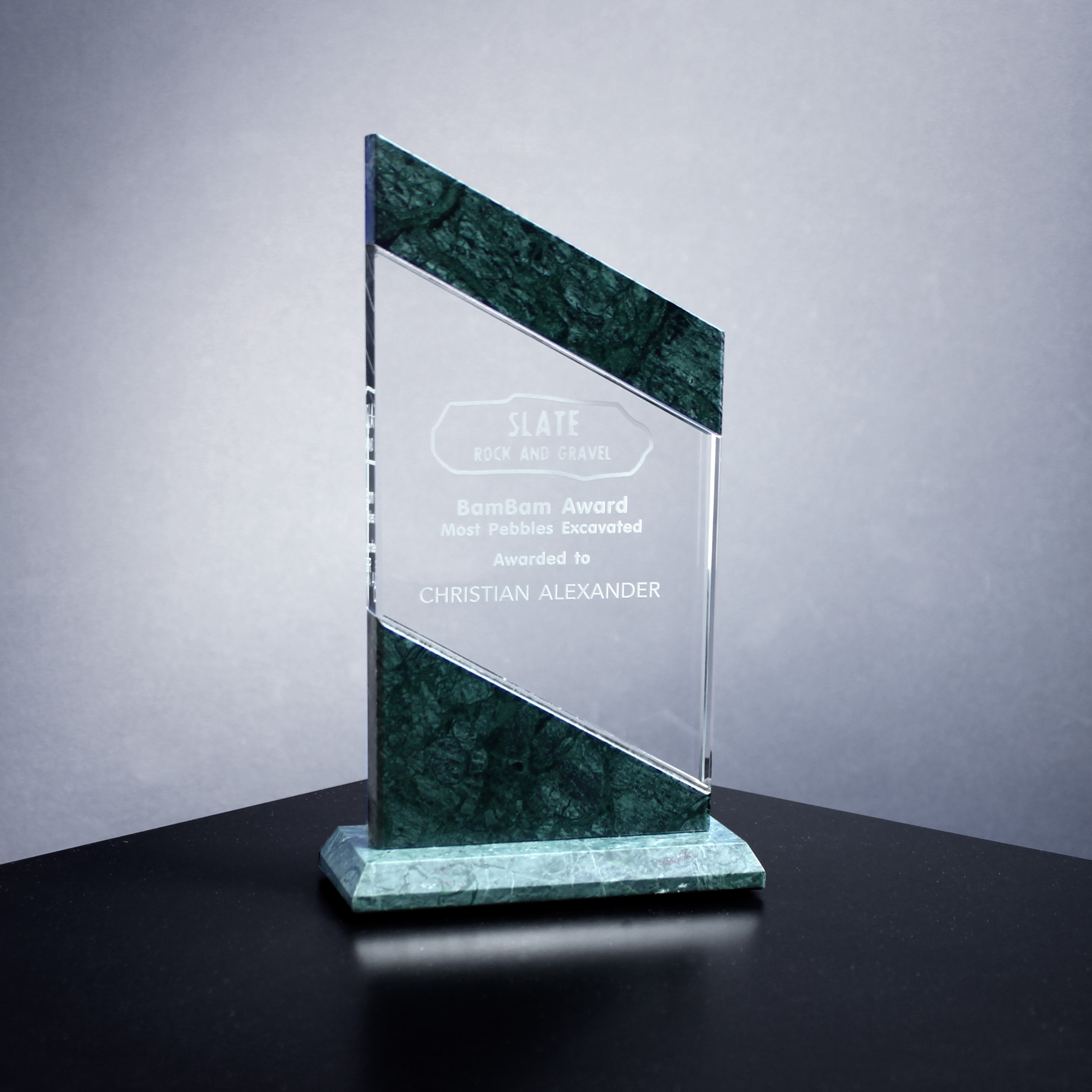 Bristol Peak Crystal & Granite Award (7 5/8"x4") 1