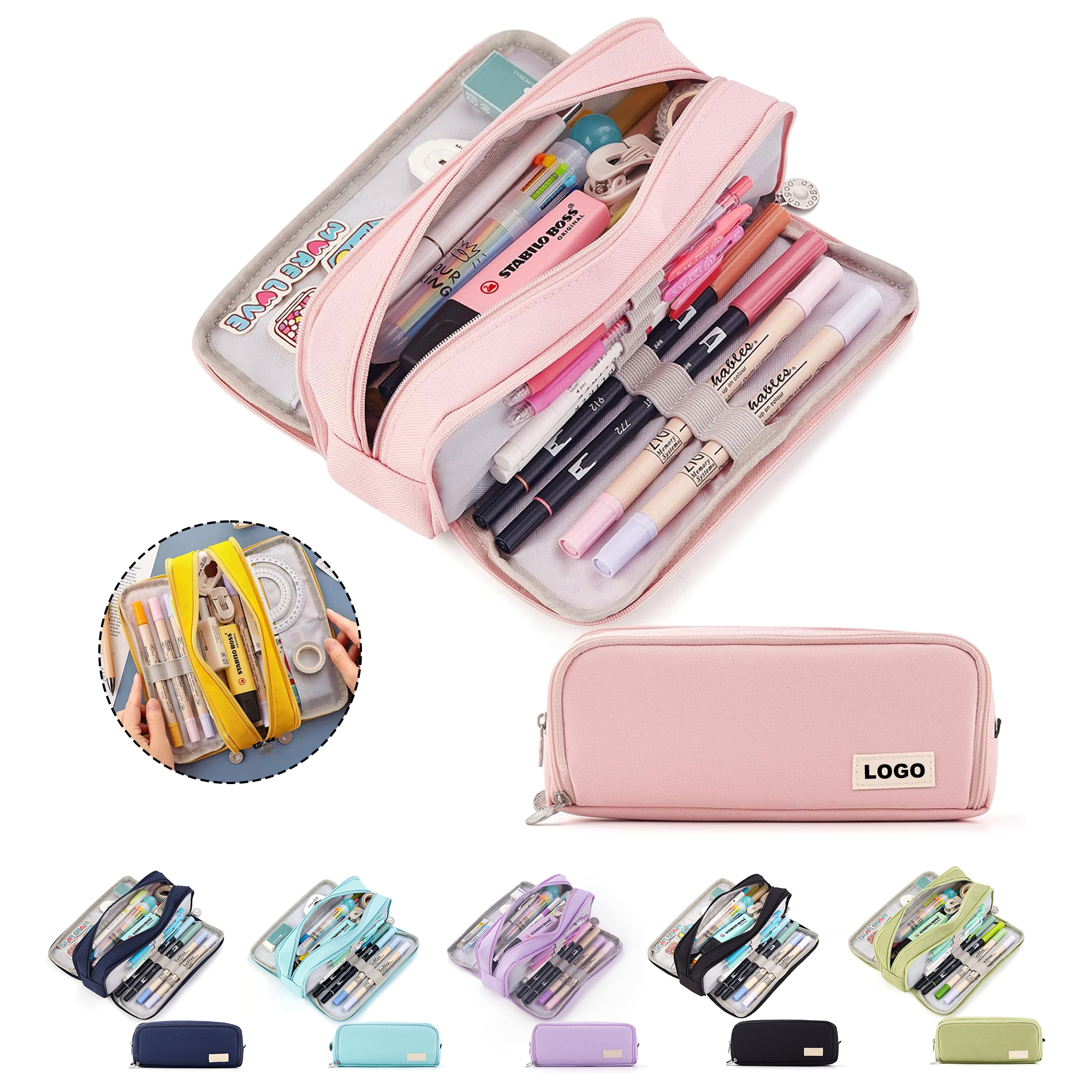 Large Capacity Pencil Case Pen Bag for School 2