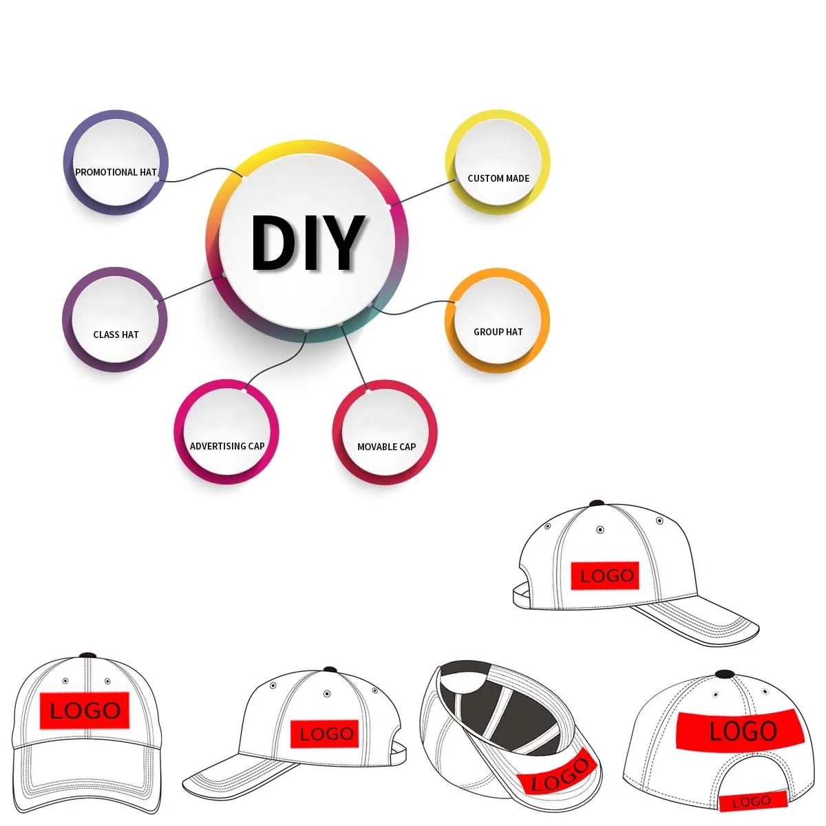 Customizable Solid Color Unisext Bucket Hat 4