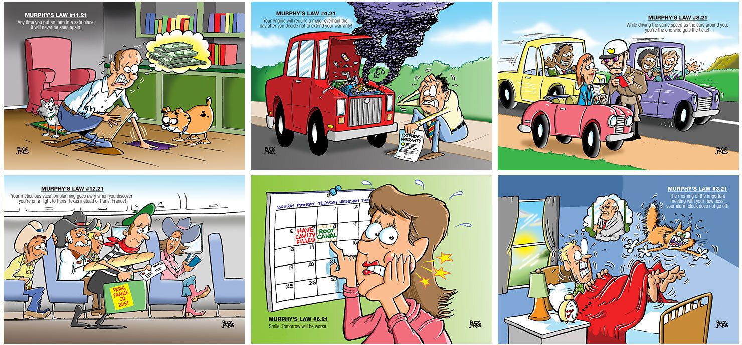 MURPHY'S LAWS STAPLED WALL CALENDAR 17