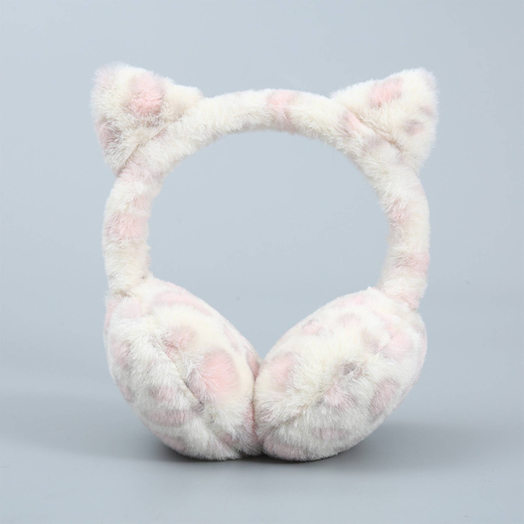 Winter Ear Warmer Cat Leopard Print Earmuff 2