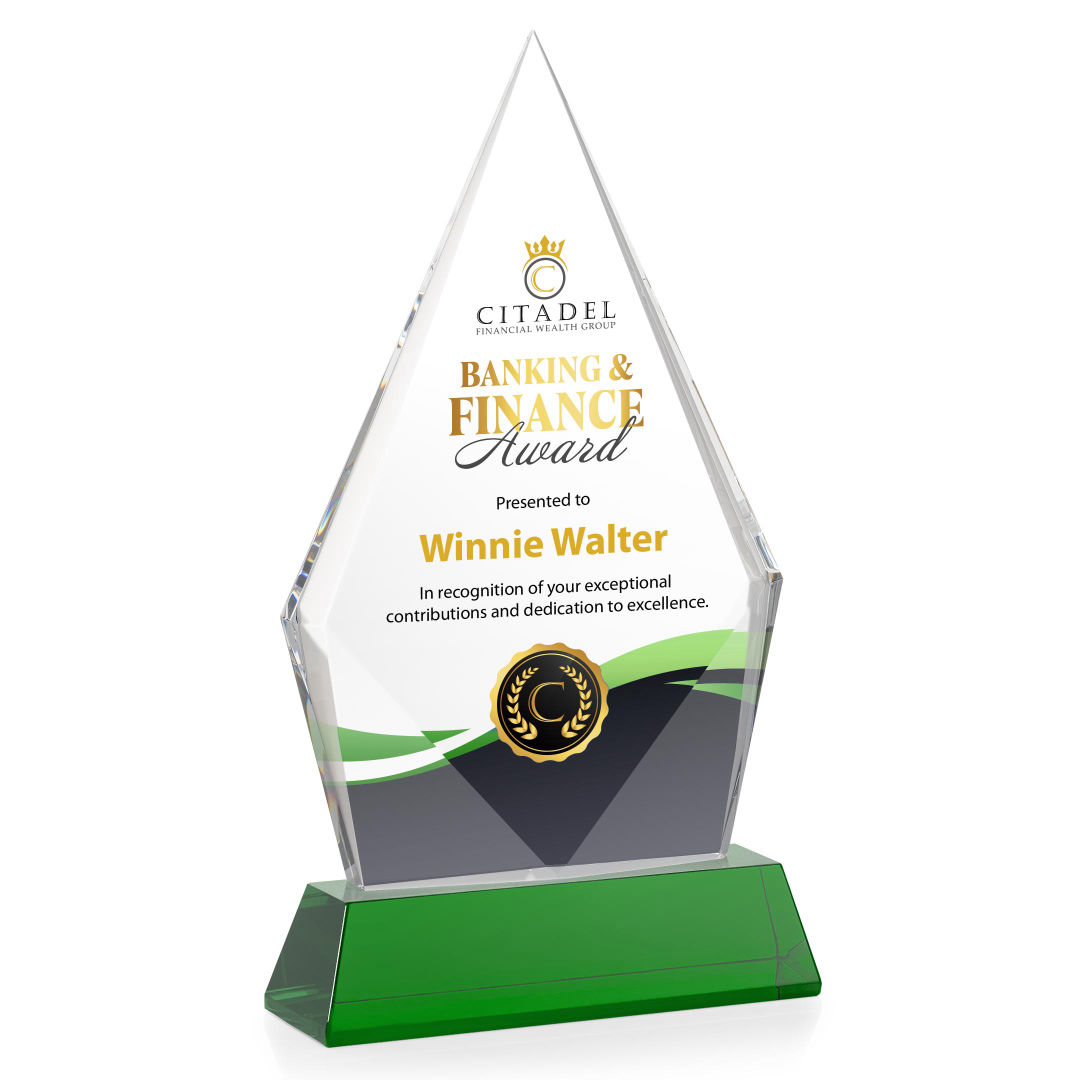 Shelton VividPrint™ Award on Newhaven Base - Green 6