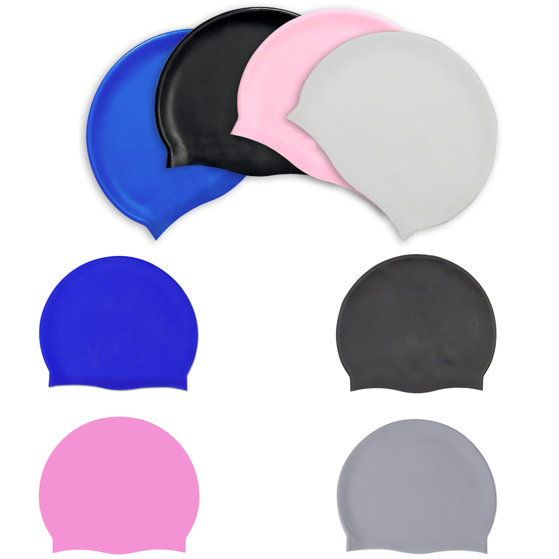 Unisex Adult Silicone Swim Cap 1