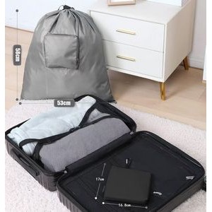 Dirty Laundry Bag with Handles and Aluminum Carabiner 16