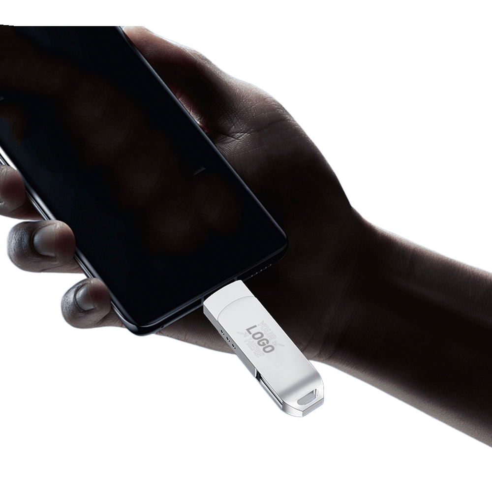 USB BiPort Type C Rotating Flash Drive 1