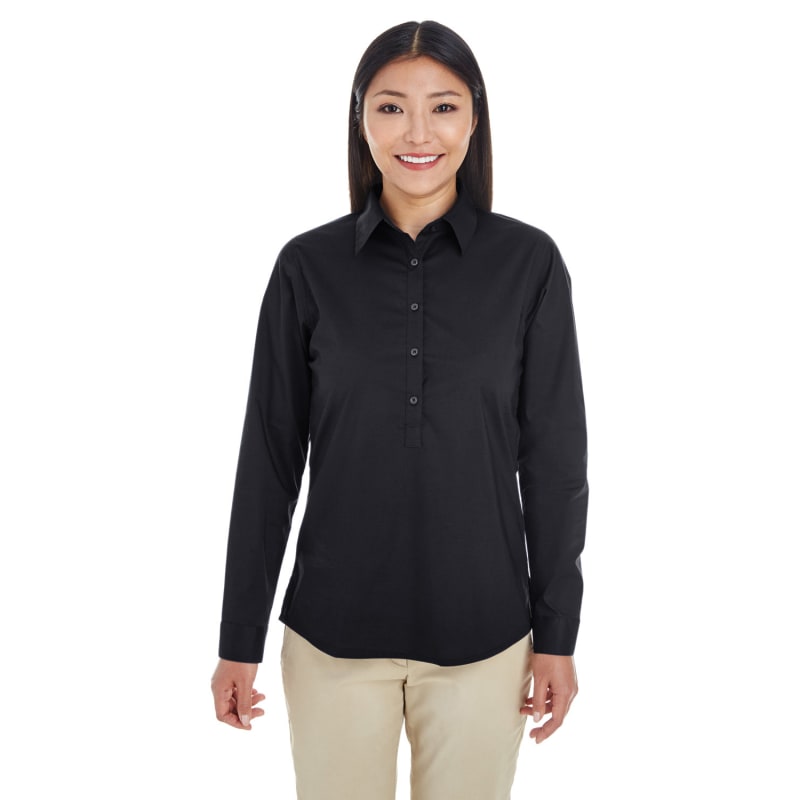 Devon & Jones Ladies' Perfect Fit™ Half-Placket Tunic Top 5