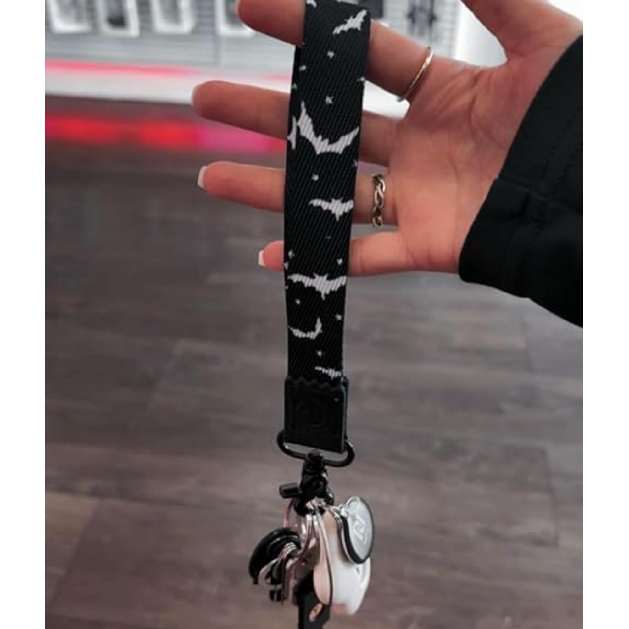 Halloween Wristlet Lanyard With Keychain 1