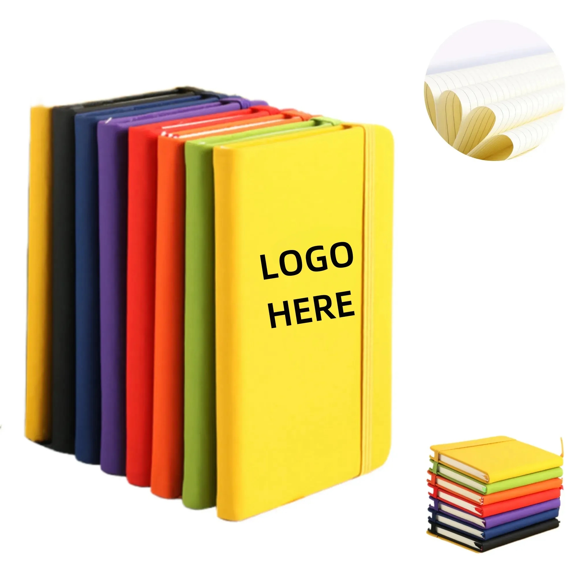A5 Lined Business Hardcover Strap Notebook 2