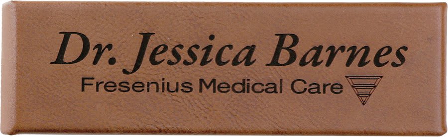 6 1/2" x 2" Dark Brown Leatherette Double Pen Case 2