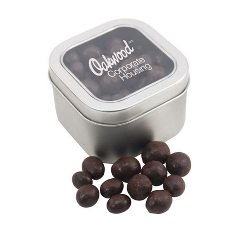 Window Tin with Choc Espresso Beans 1
