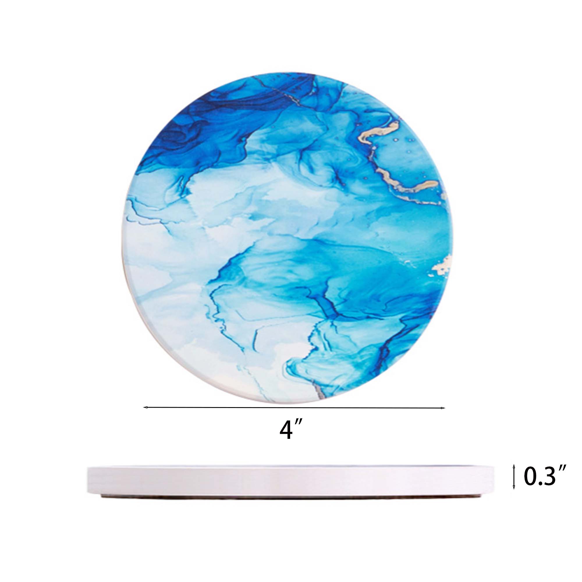 Round Diatomaceous Earth Coasters 3