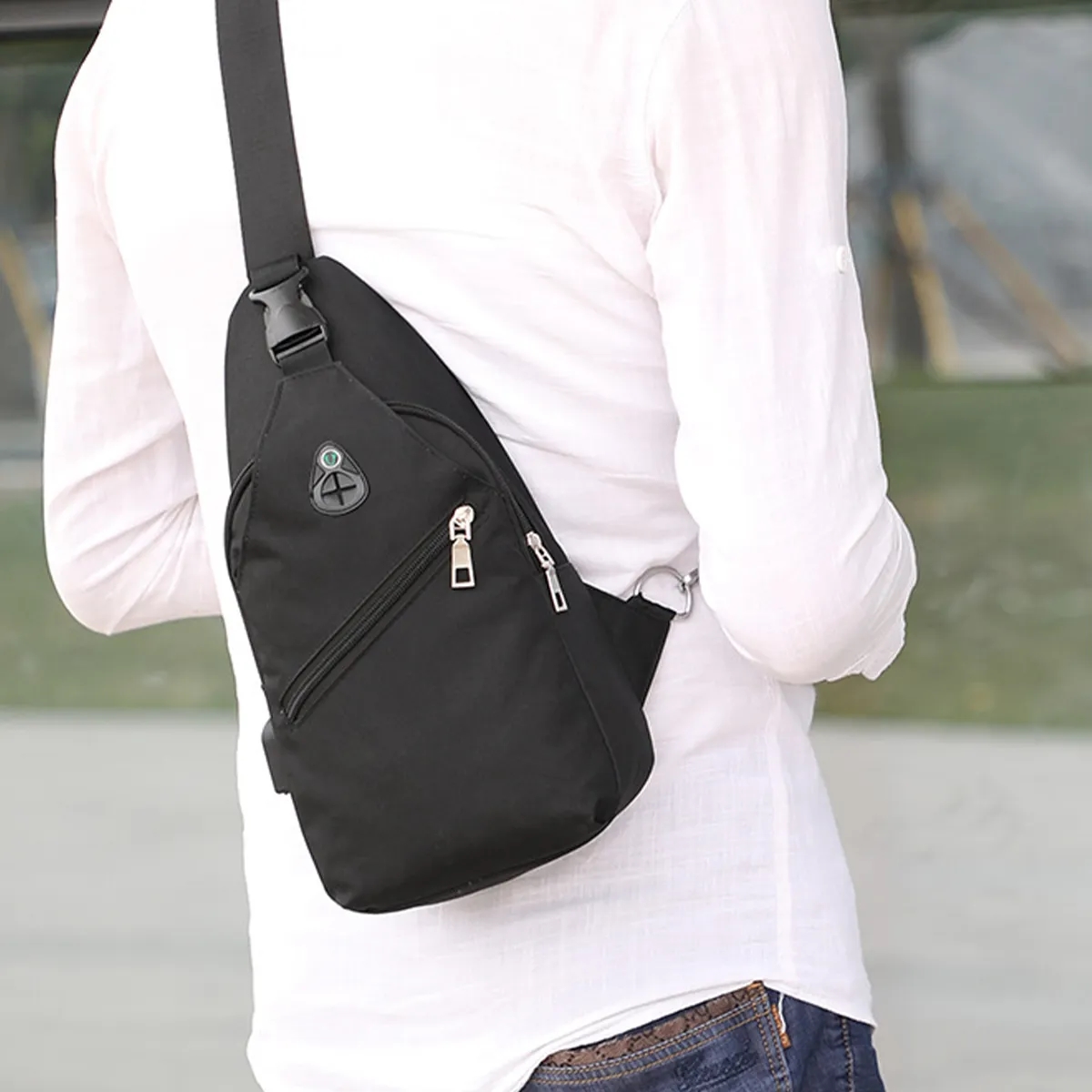 Custom Chest Unisex Messenger Crossbody Fanny Bags 5