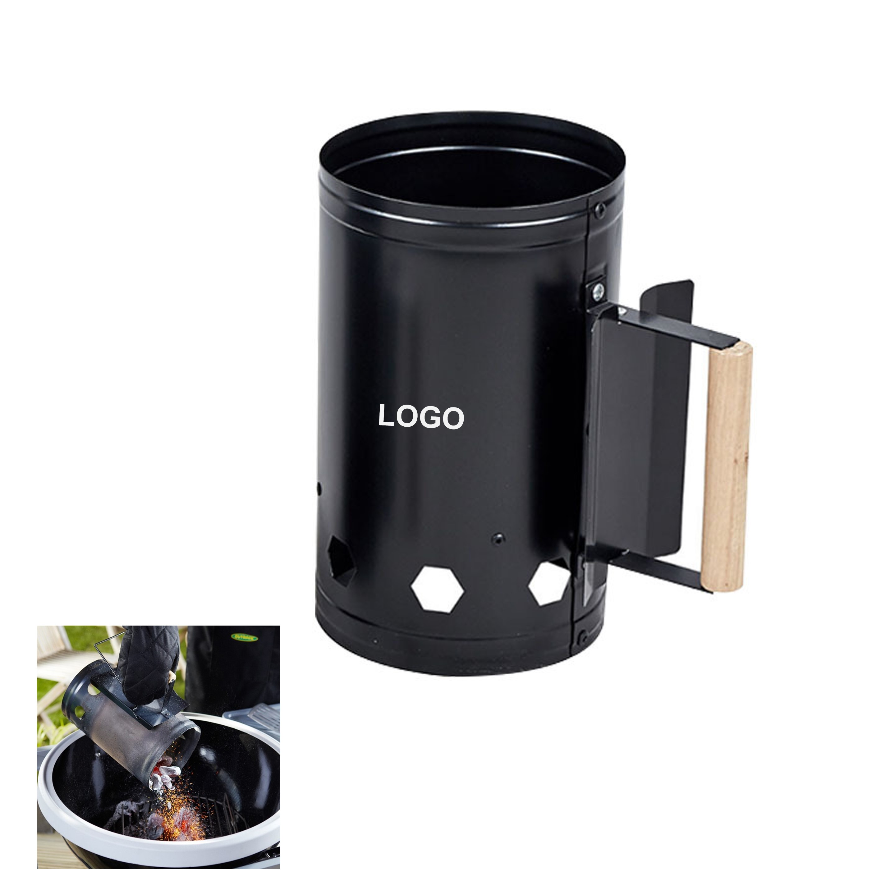 BBQ Charcoal Chimney Starter (direct import) 3