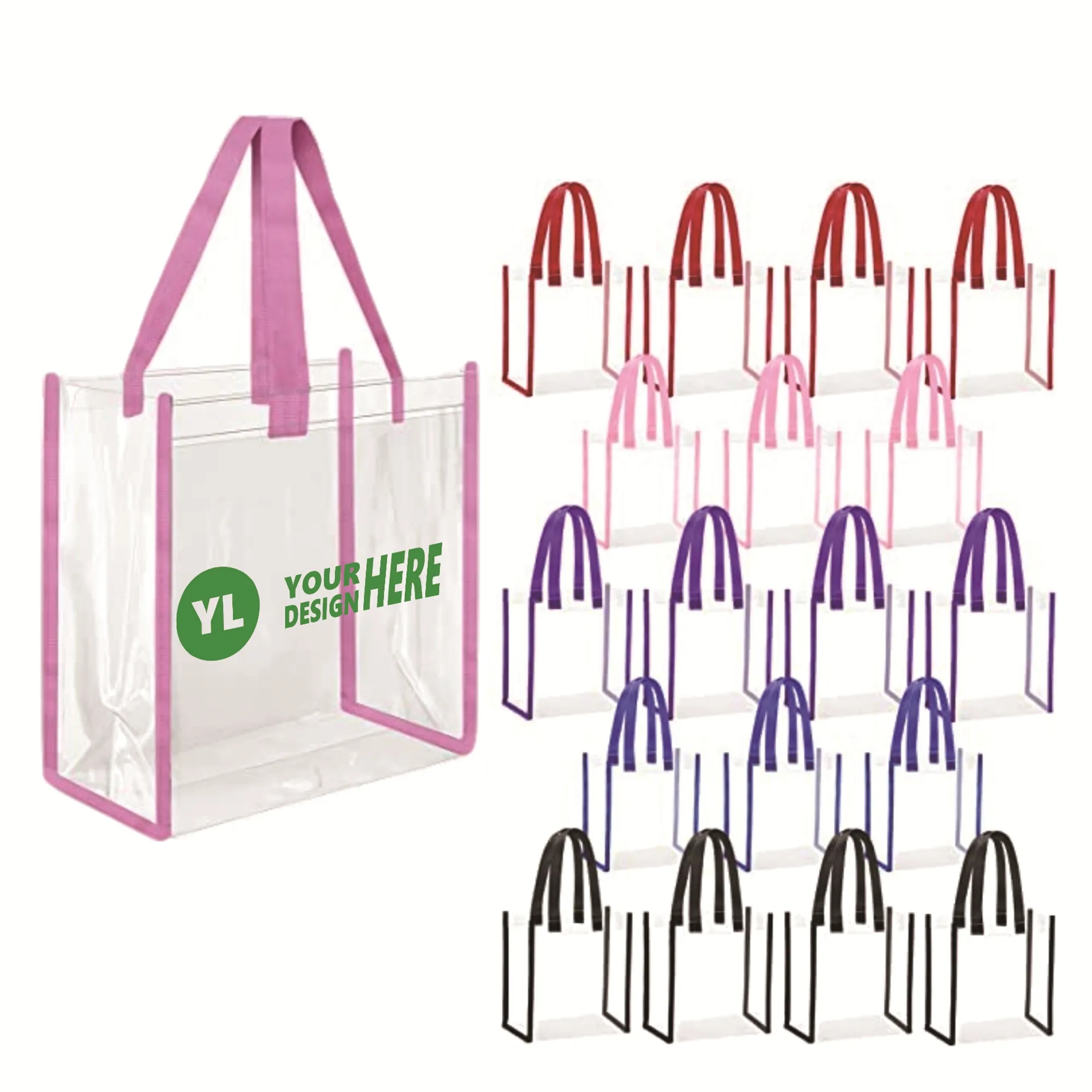 Clear PVC Stadium Approved Tote Bag