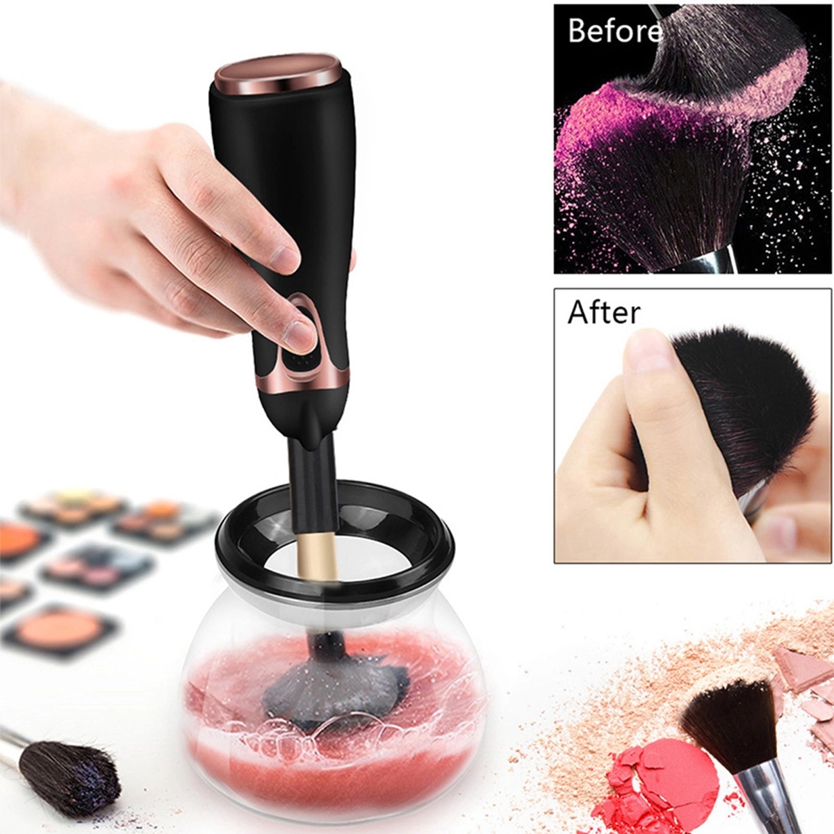 Luxury Fully Automatic Electric Makeup Brush Cleaner 8