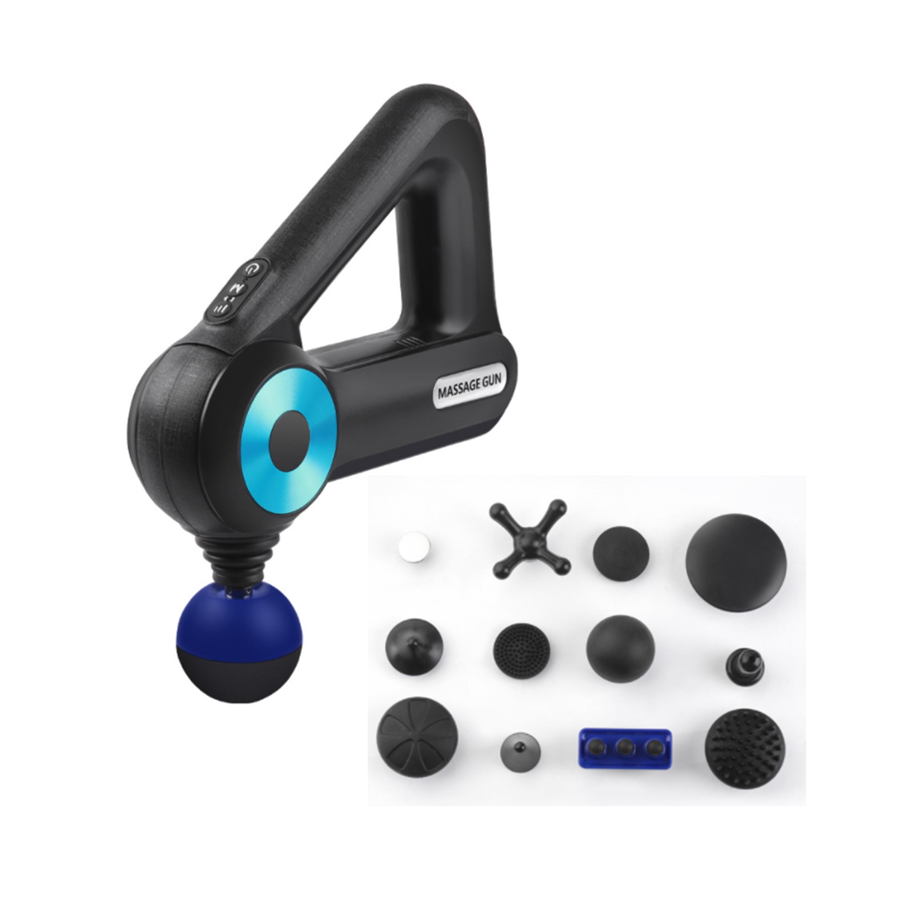 Triangular Massage Gun with 12 Attachments 3