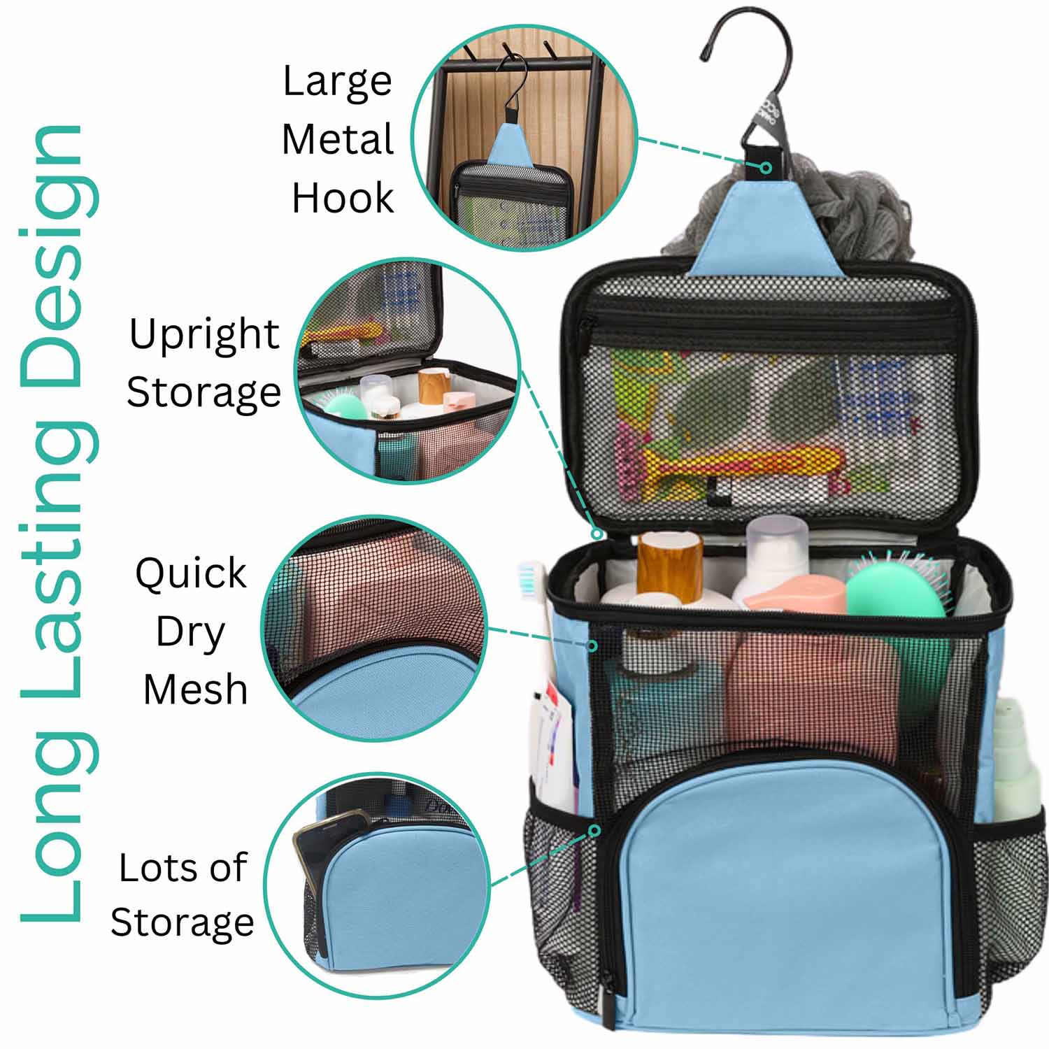 Foldable Water Resistant Shower Bag 4