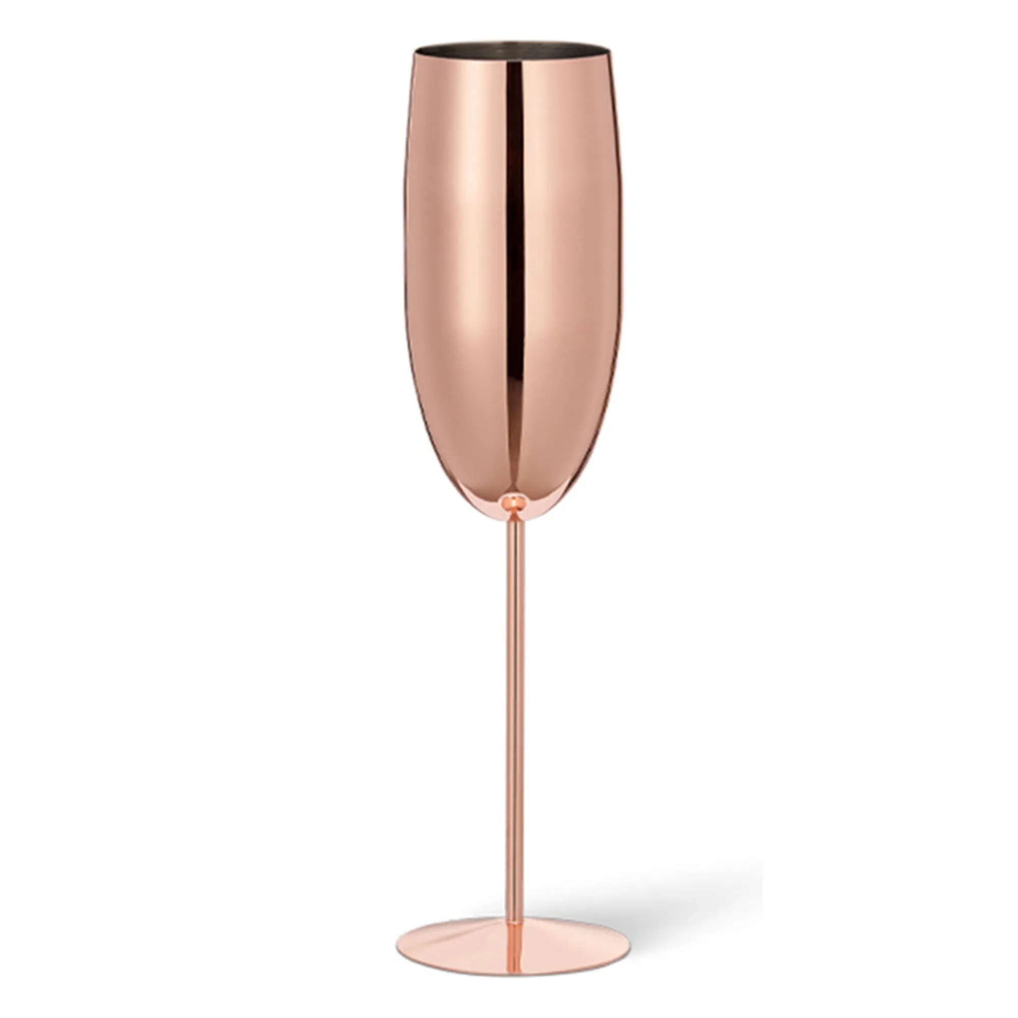 8OZ Stainless Steel Champagne Glasses Metal Stemmed Flutes 5