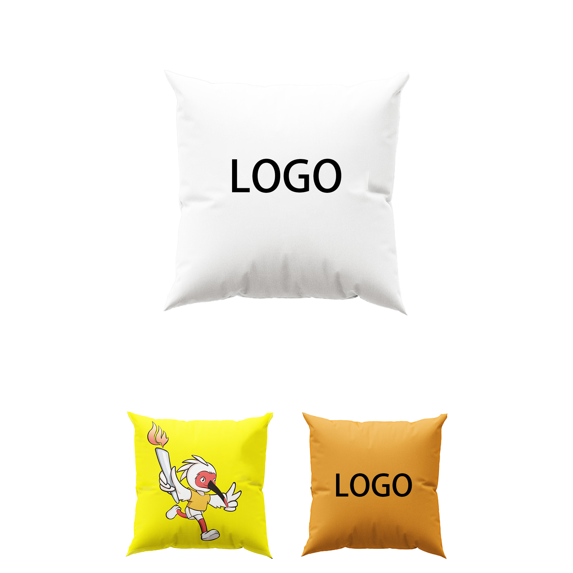 Custom Logo Boho Throw Pillow 2