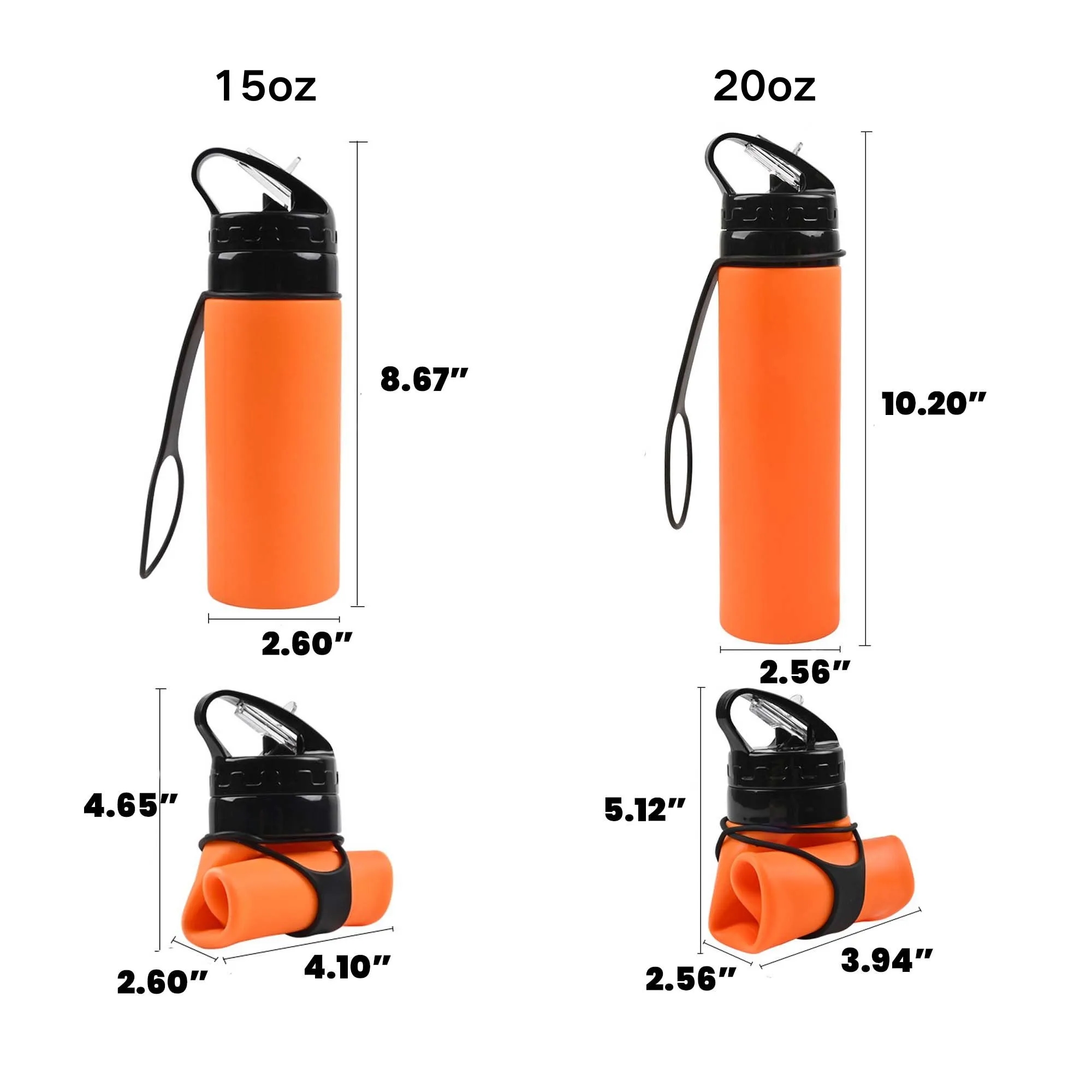 Creative Portable Folding Silicone Water Cup For Sports 3