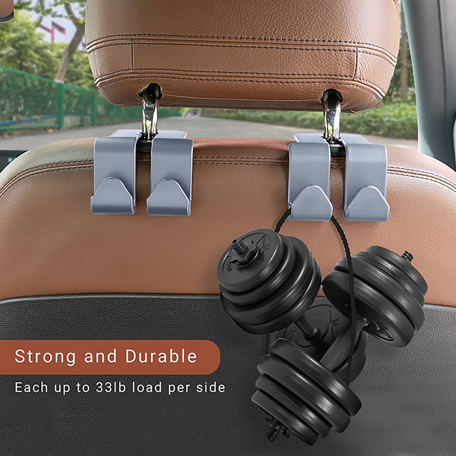 New and durable hidden hooks on the back of car seats 7