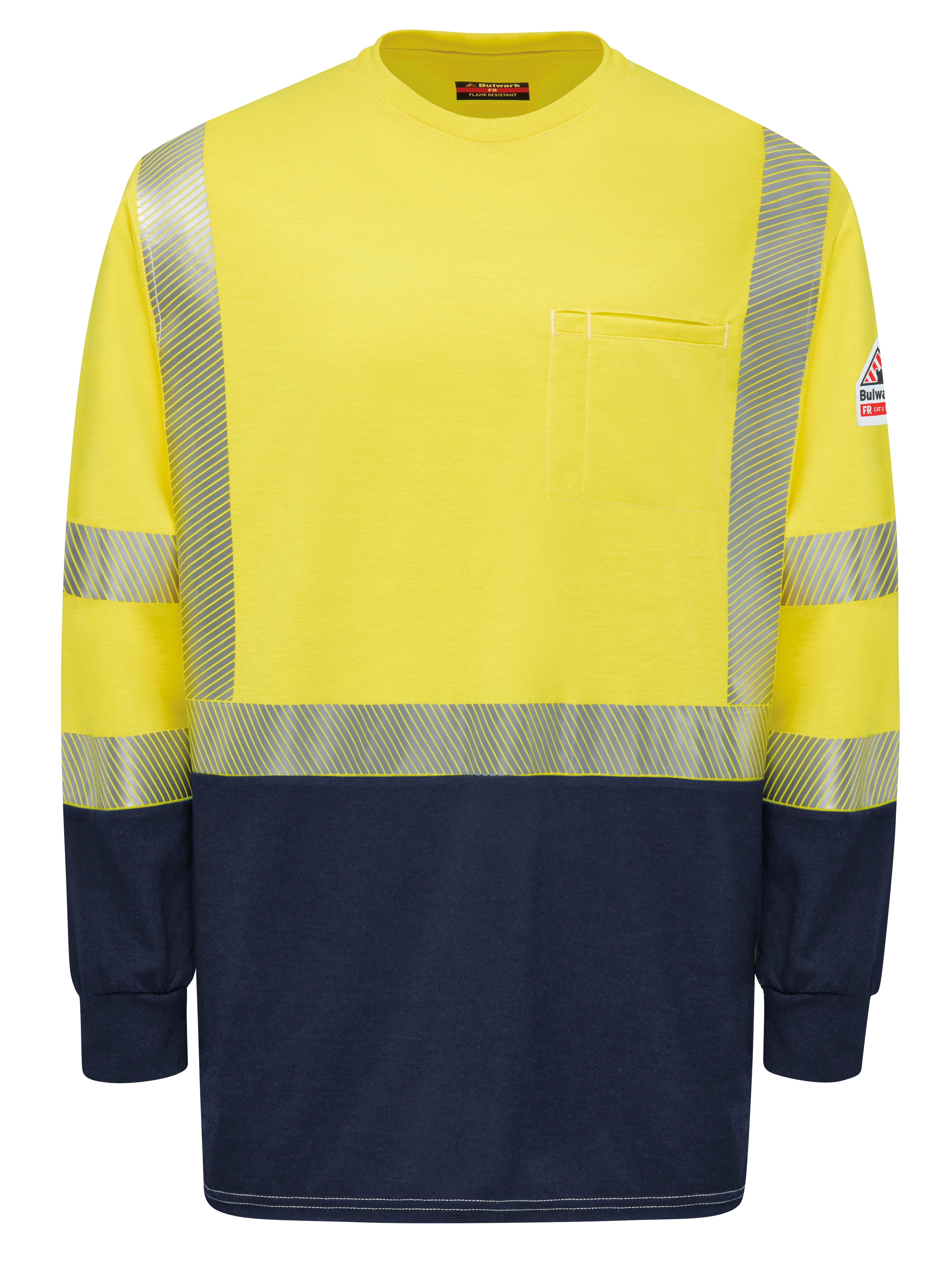 Bulwark® Hi-Visibility Lightweight Colorblock Long Sleeve T-Shirt 2