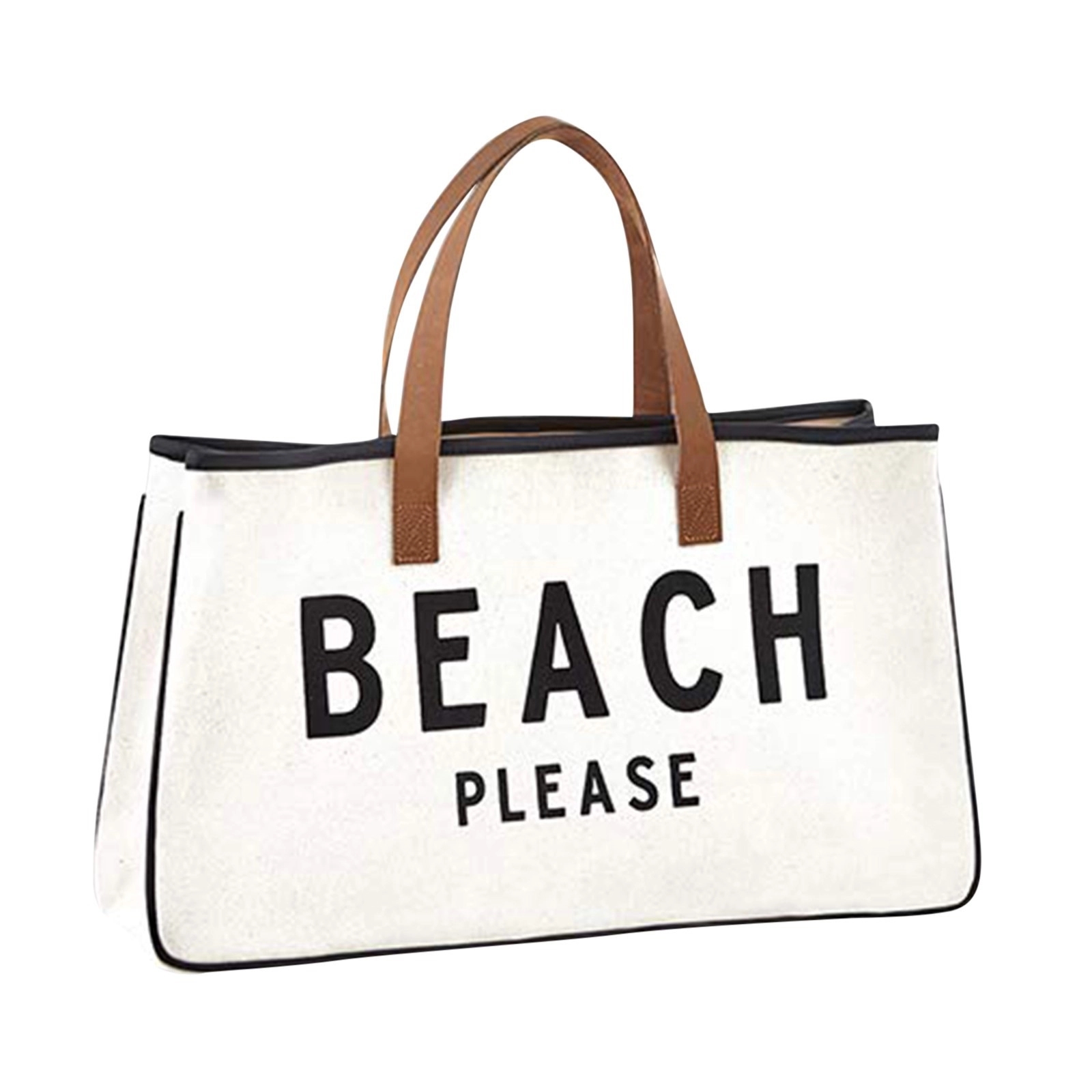 Canvas Tote Bag With Leather Handle, custom tote bag with logo imprint 3