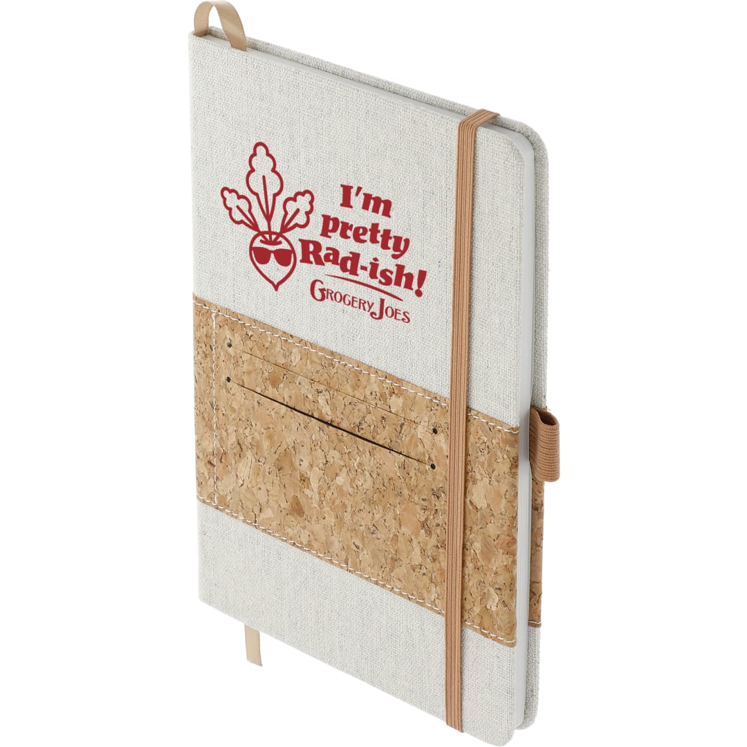 FSC® Mix 5.5" x 8.5" Recycled Cotton Cork Notebook 37