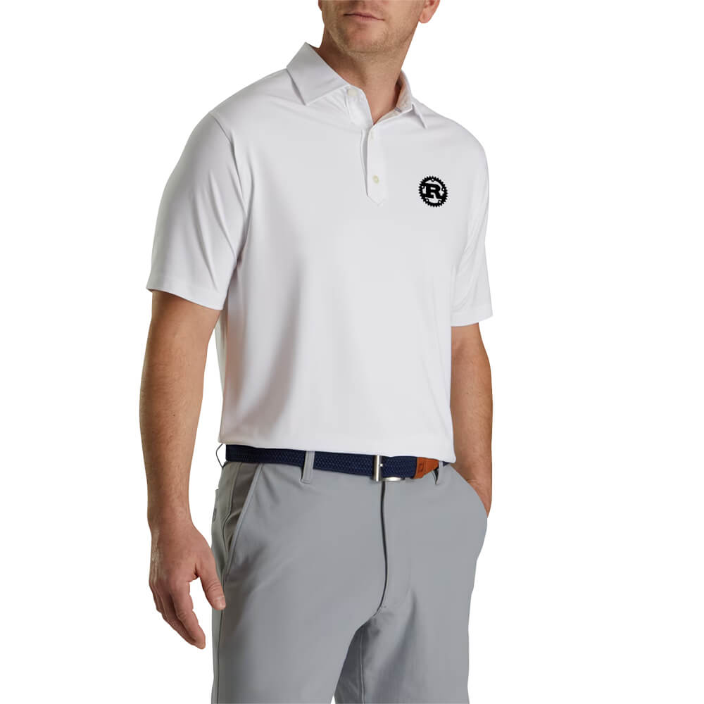Footjoy Men Solid Lisle Set on Placket 35