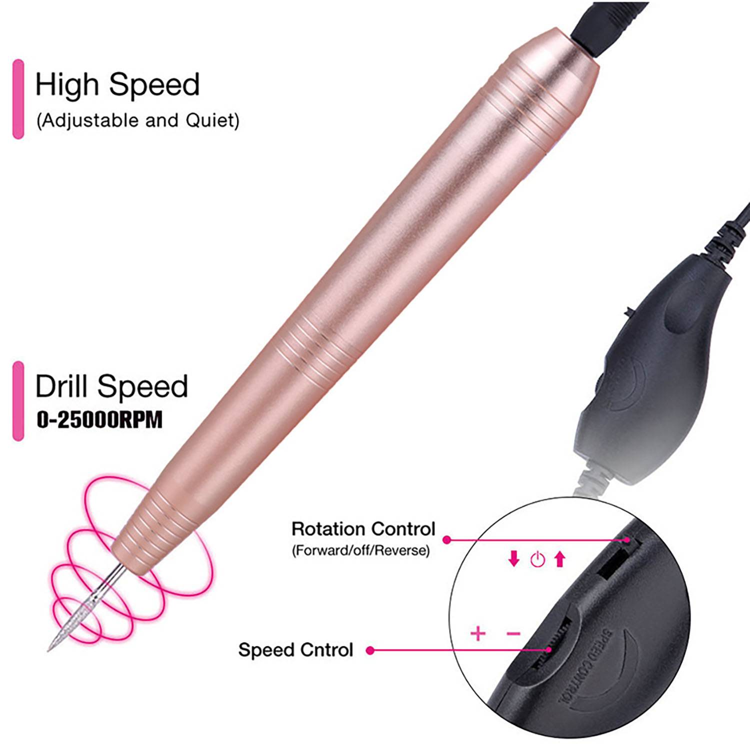 Manicure Portable Electric Nail Drill Kit 5