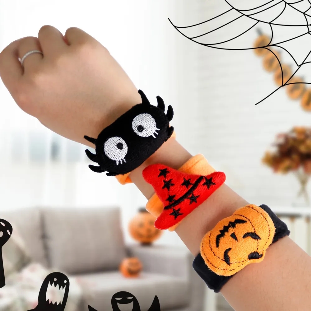 MOQ Halloween Slap Bracelets Band Wrist Toy 4