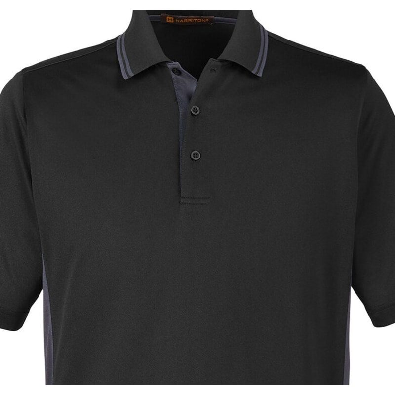 Harriton Men's Tall Flash Snag Protection Plus IL Colorblock Polo 11