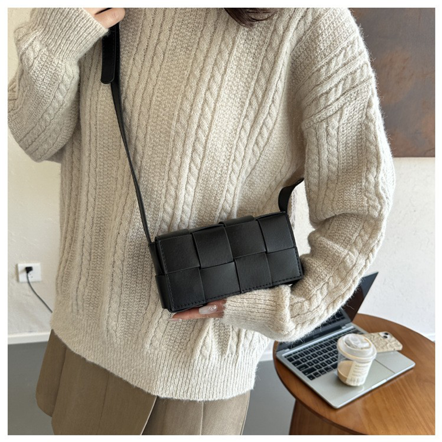 PU Leather Fashionable Shoulder Crossbody Bag 9