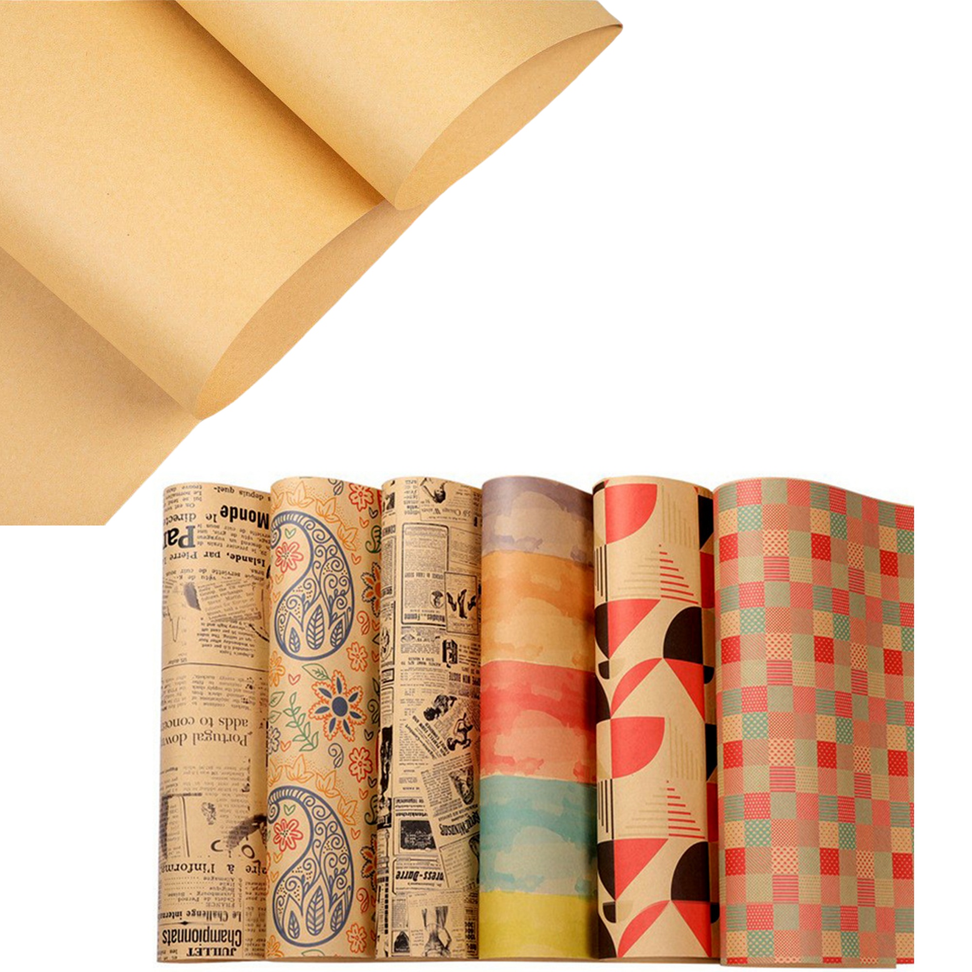 RusticPack Kraft Wrapping Paper ?C Brown 2
